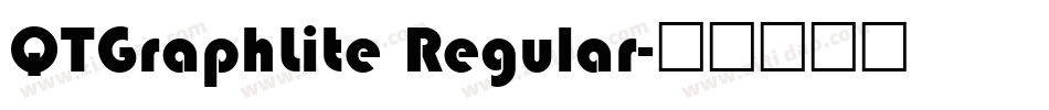 QTGraphLite Regular字体转换